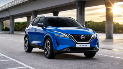 Blue Nissan Qashqai
